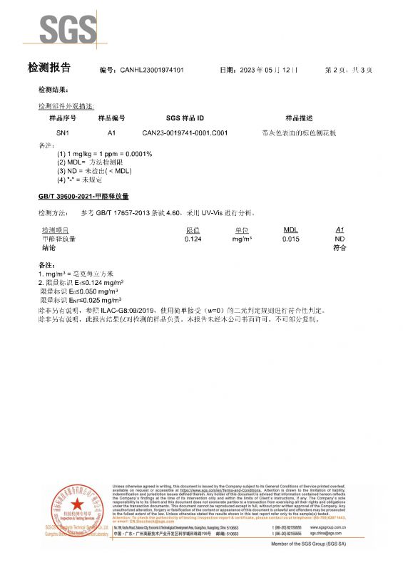 2023SGS365电子游戏家居甲醛检测汇报中文版